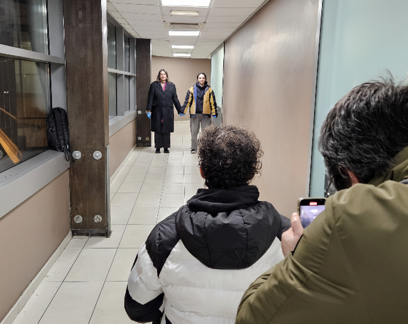 Le riprese della scena iconica di Shining al Movicentro