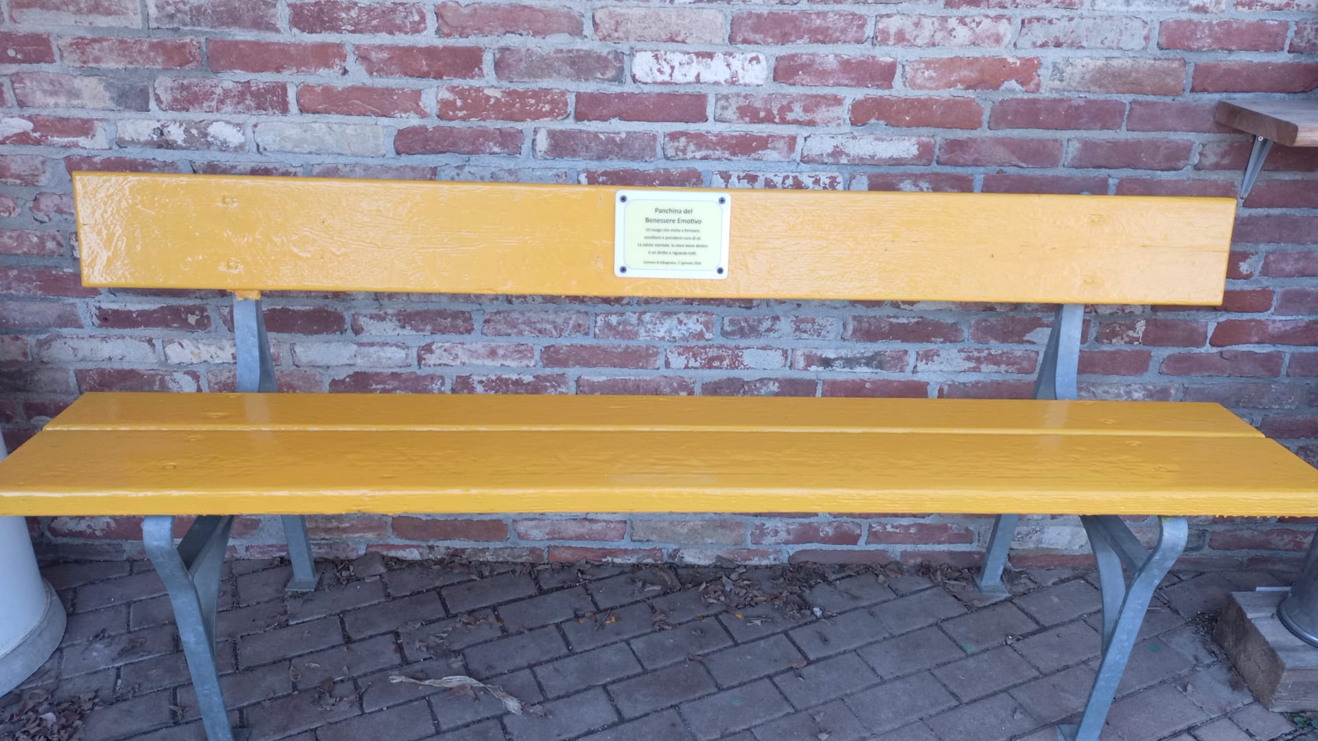 Panchina del Benessere emotivo
