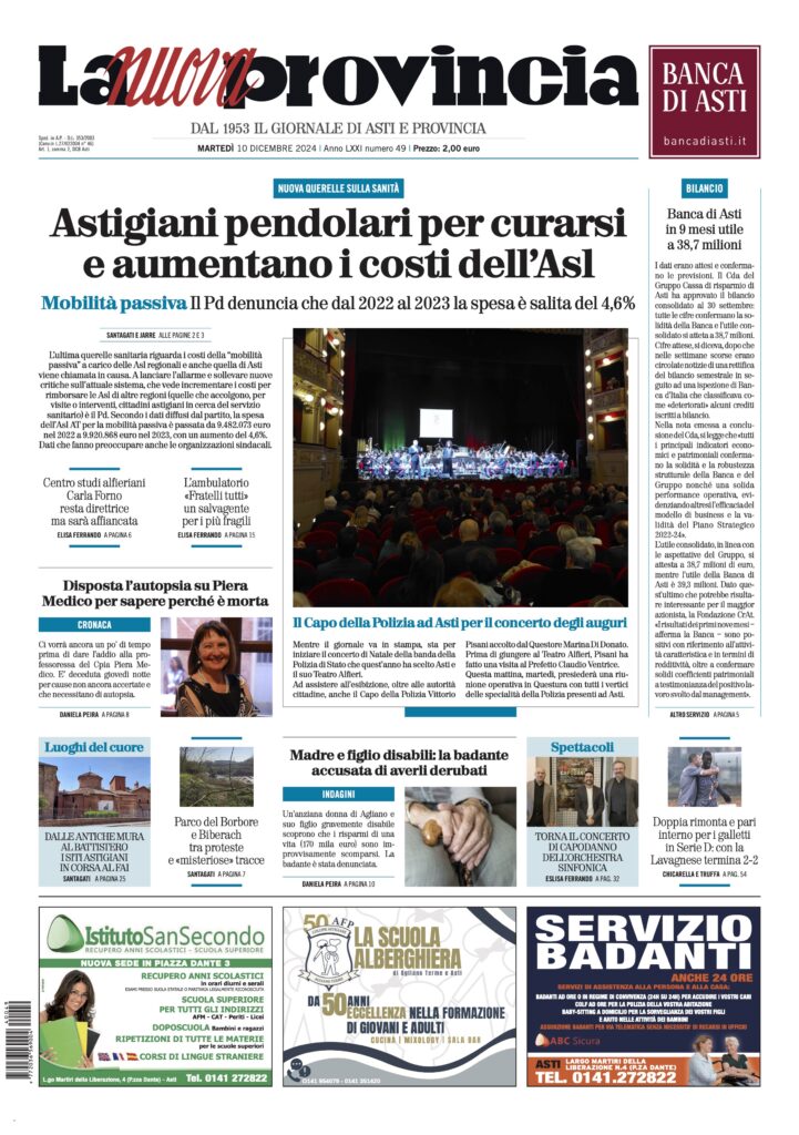 prima pagina dicembre