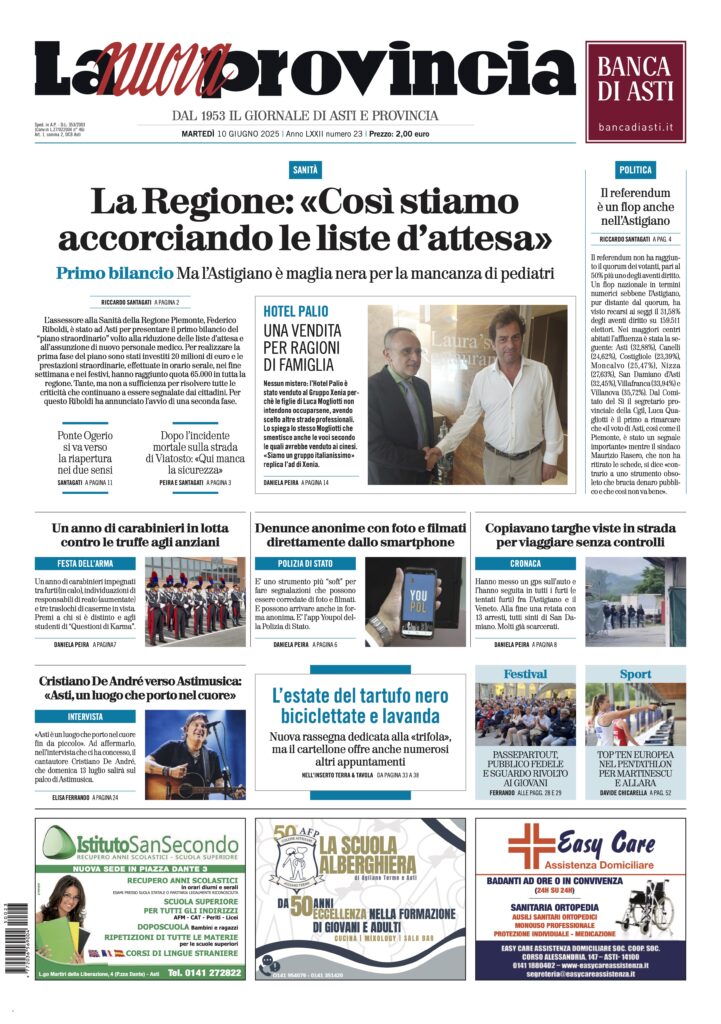 prima pagina giugno
