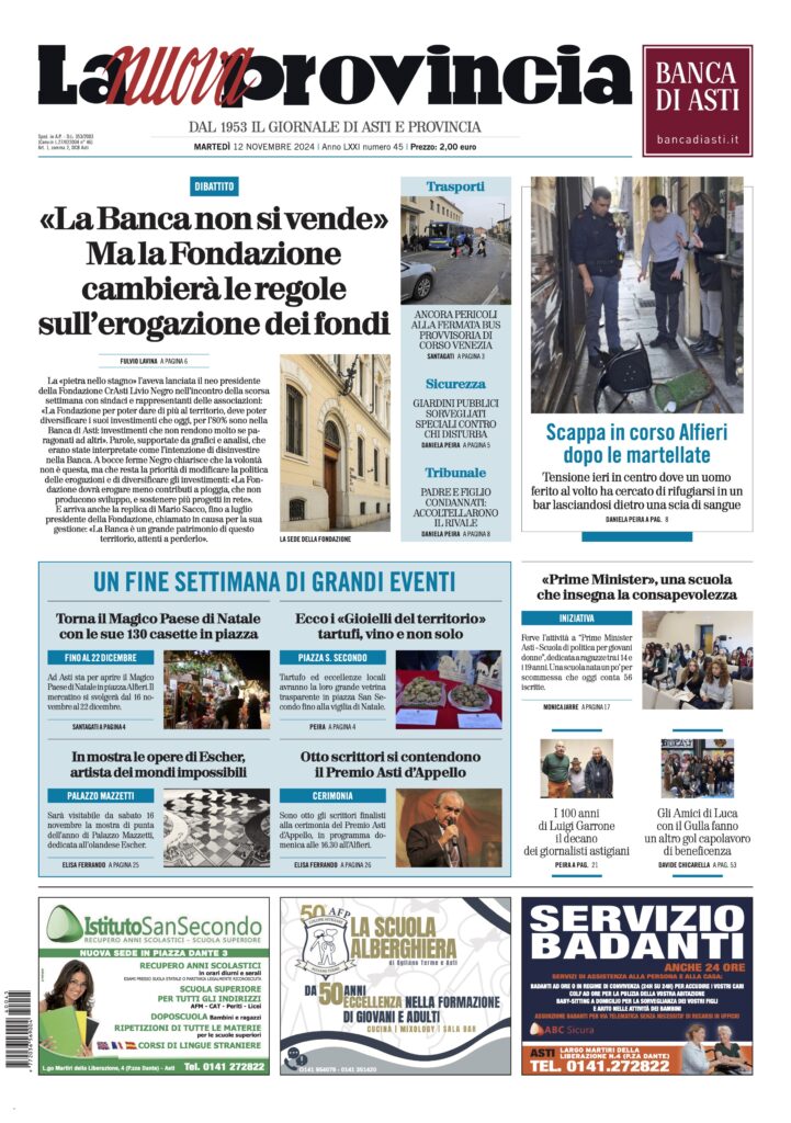 prima pagina novembre