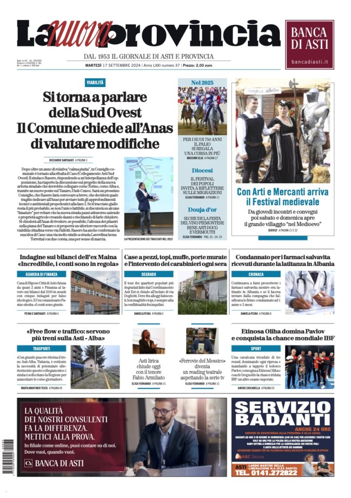 prima pagina settembre