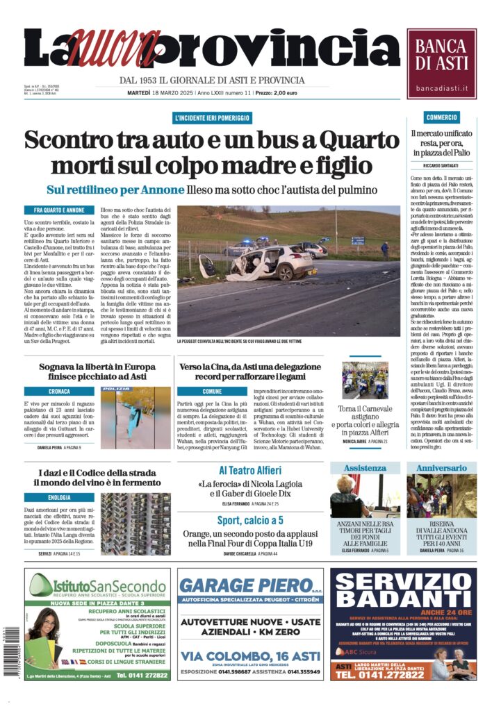 prima pagina febbraio