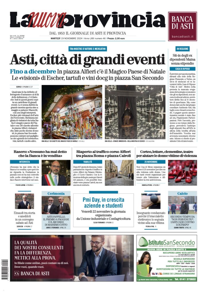 prima pagina novembre