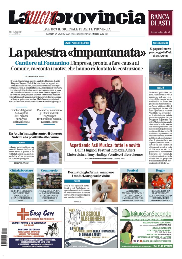 prima pagina giugno