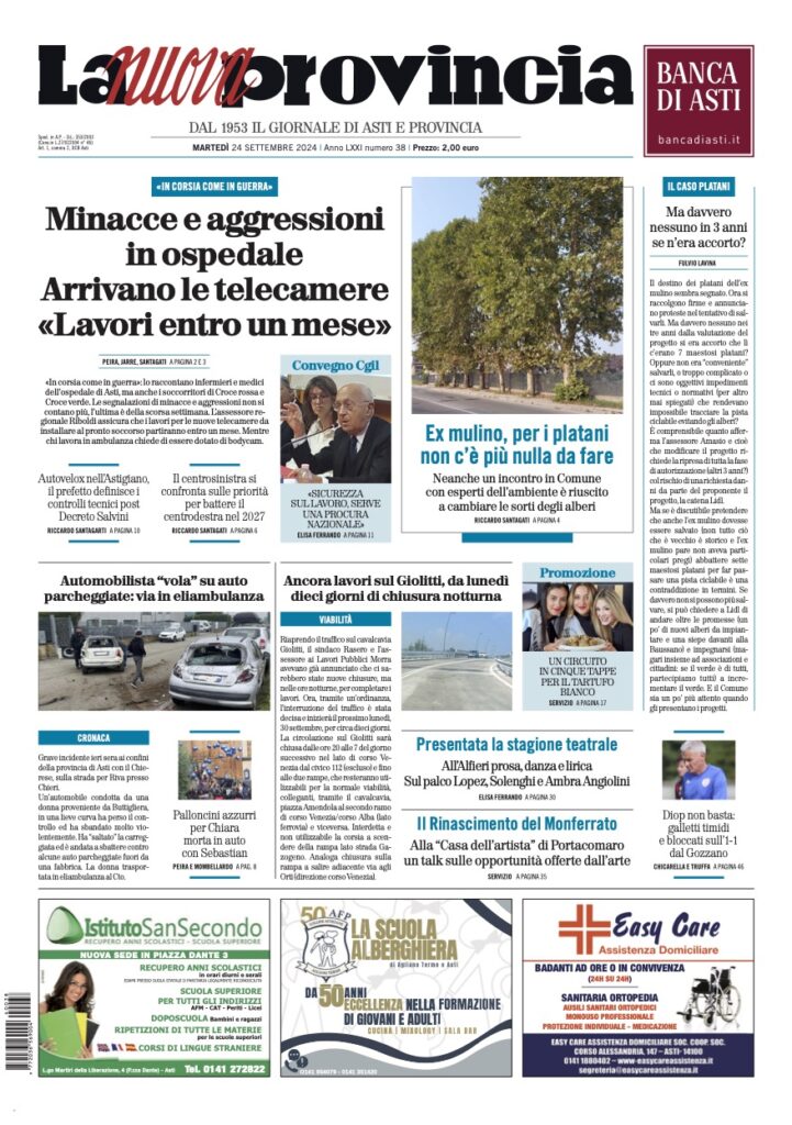 prima pagina settembre