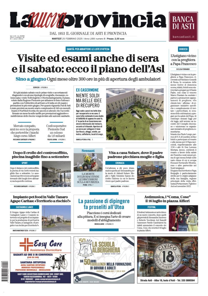 prima pagina febbraio