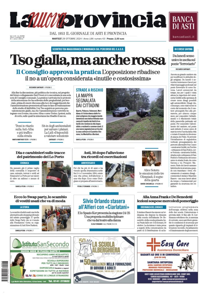 prima pagina ottobre