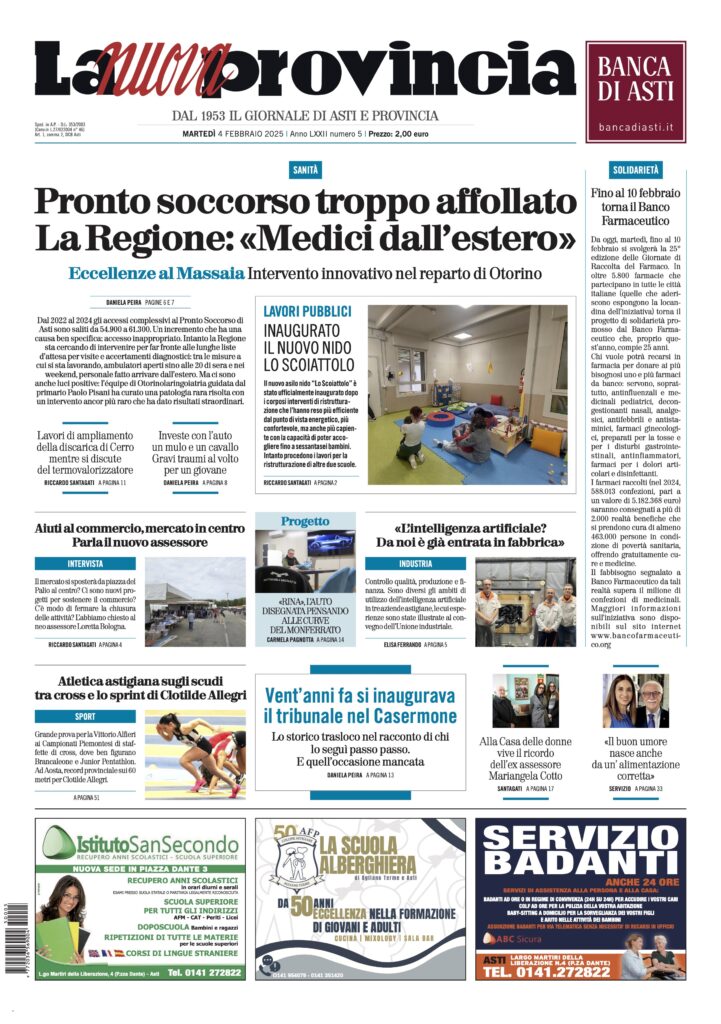 prima pagina febbraio