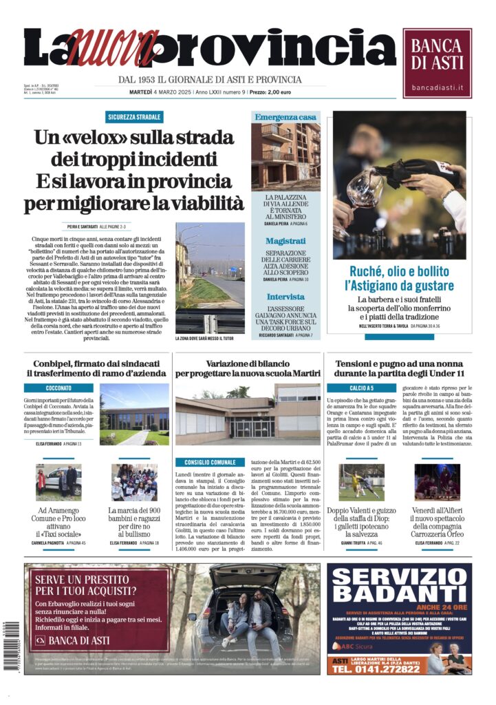 prima pagina marzo