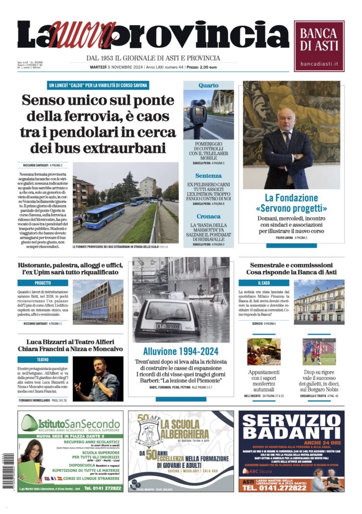 prima pagina novembre