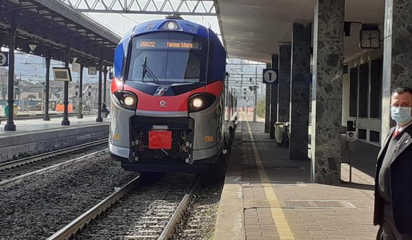 Presentazione alla stazione di Asti dei nuovi treni regionali Pop