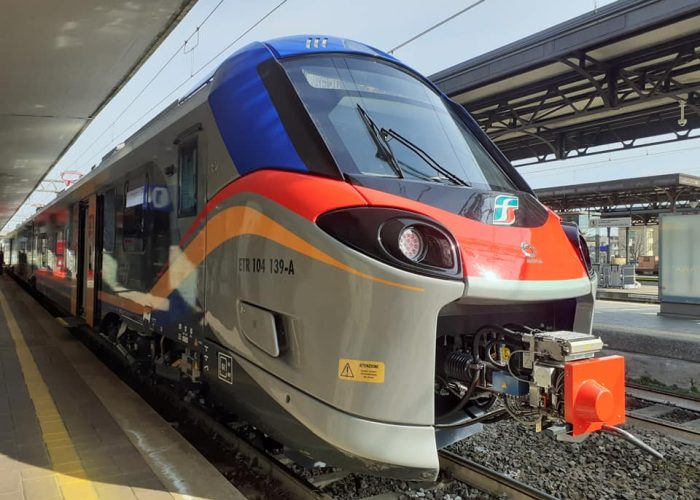 Presentazione alla stazione di Asti dei nuovi treni regionali Pop