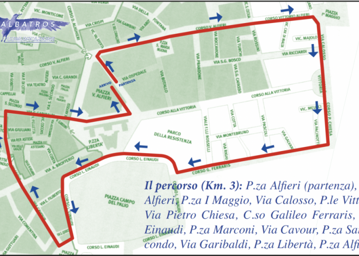 Cartina percorso StraAsti