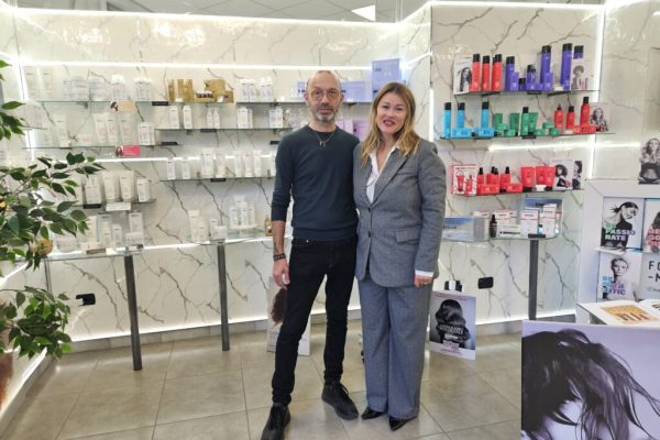 Antonio Giugliano con Loretta Bologna