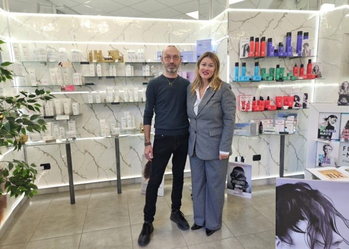 Antonio Giugliano con Loretta Bologna