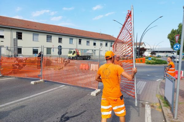 Apertura del cantiere sul cavalcavia Giolitti di Asti 11 luglio 202215