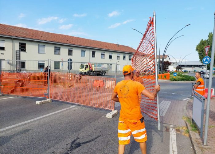 Apertura del cantiere sul cavalcavia Giolitti di Asti 11 luglio 202215