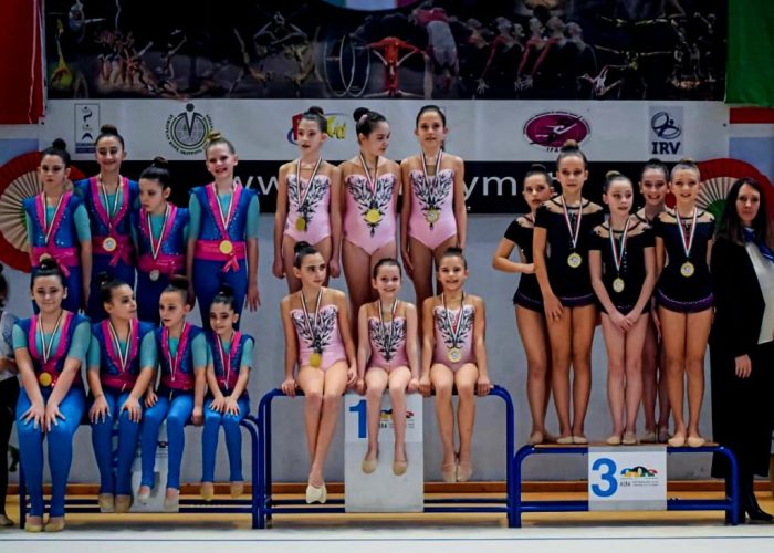 Asd Ginnastica Nizza prima classificata gara Alba