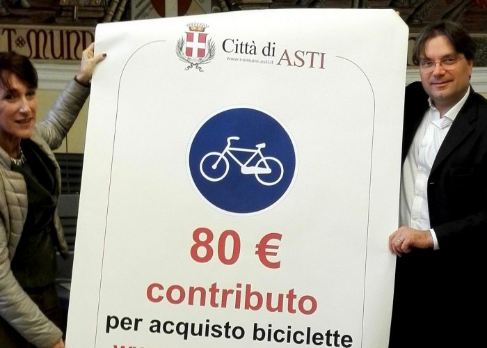 Asti, bonus di 80 euro per una nuova bici