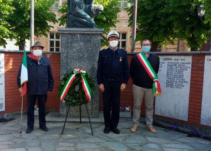 Cerimonia 25 aprile a Buttigliera d'Asti