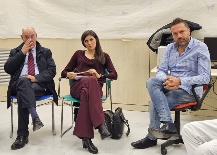 Chiara Appendino all'ospedale di Asti