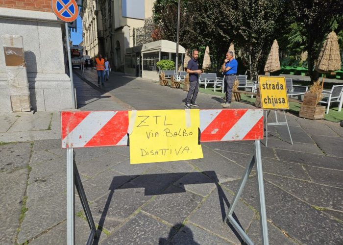 Chiusura al traffico di corso Alfieri