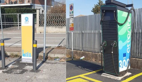 Colonnine ricarica Villanova d'Asti