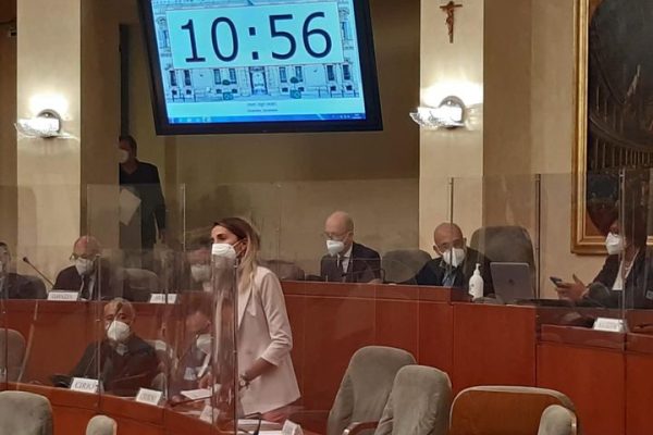 L'intervento dell'assessore Chiorino al Consiglio regionale