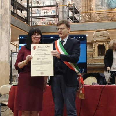 Delia Cortese cittadinanza onoraria Villanova