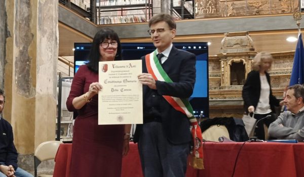 Delia Cortese cittadinanza onoraria Villanova
