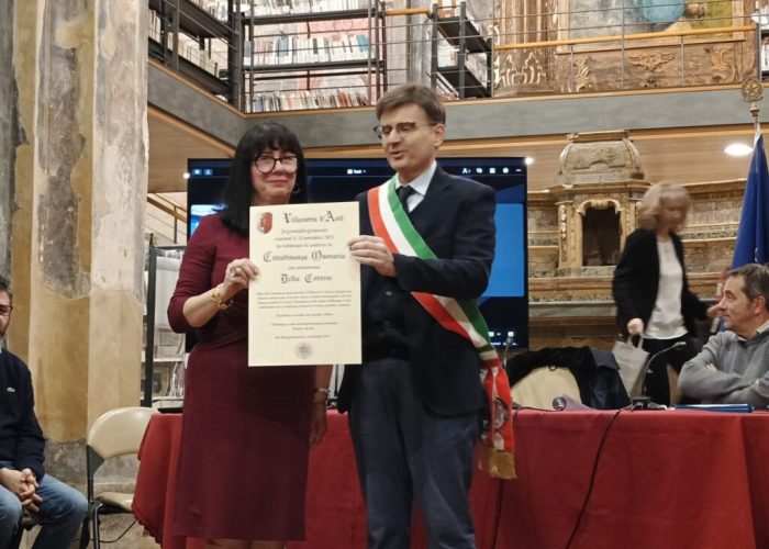 Delia Cortese cittadinanza onoraria Villanova
