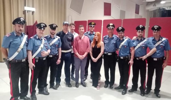 Foto ricordo con Noemi in sala consilaire