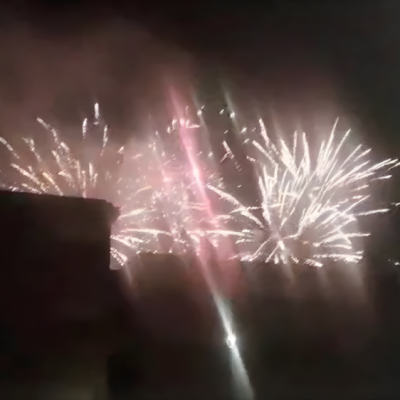 Fuochi d'artificio notturni ad Asti