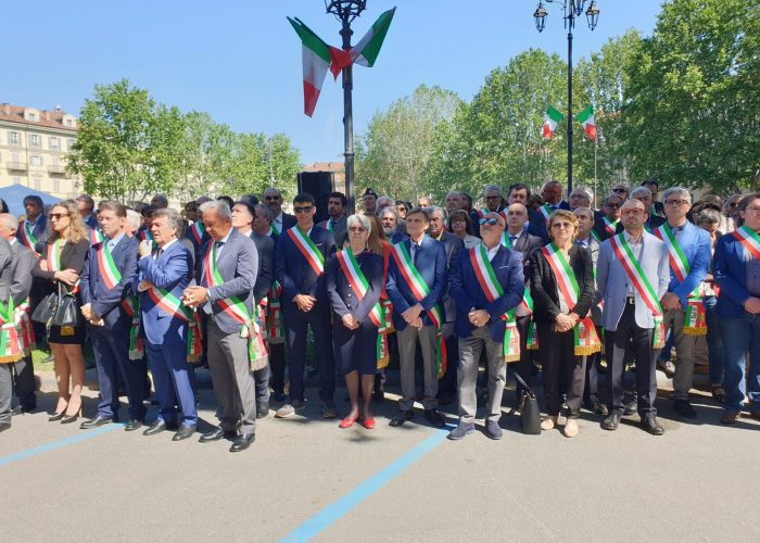 I sindaci presenti alla cerimonia