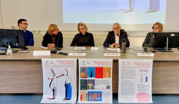 Grimaldi e altri curatori del volume sul body shaming