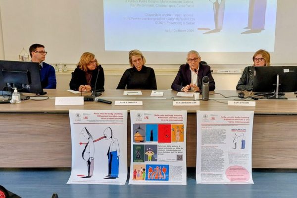 Grimaldi e altri curatori del volume sul body shaming