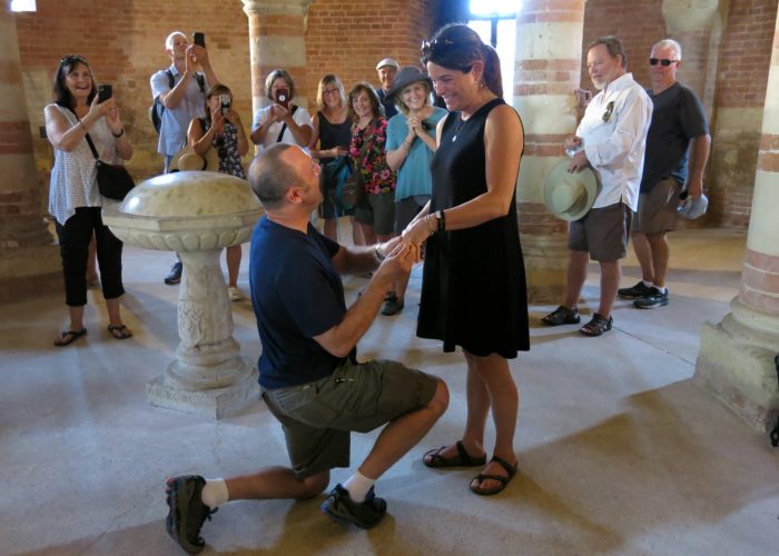 Paul e Susan sposi al Battistero di San Pietro