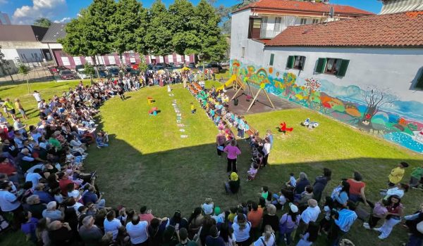 Inaugurato il nuovo giardino alla scuola dell'infanzia Valerio Miroglio