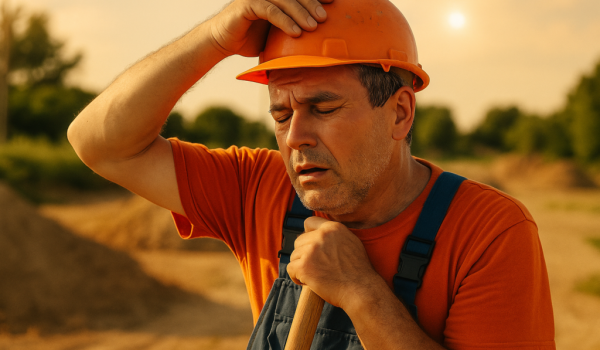Lavoratore al caldo