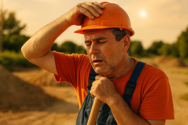 Lavoratore al caldo