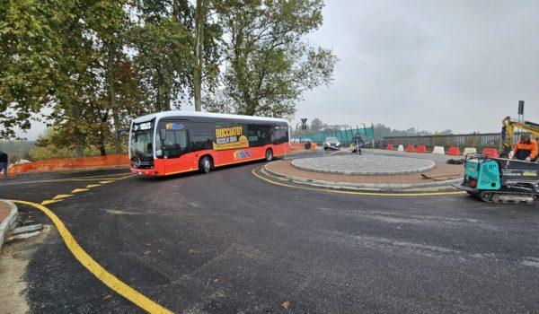 Lavori corso Savona nuova rotonda