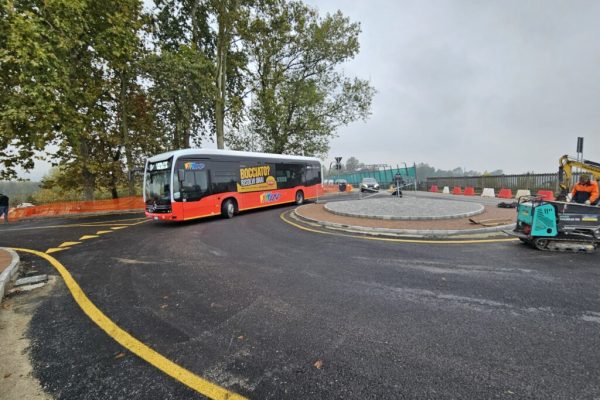 Lavori corso Savona nuova rotonda