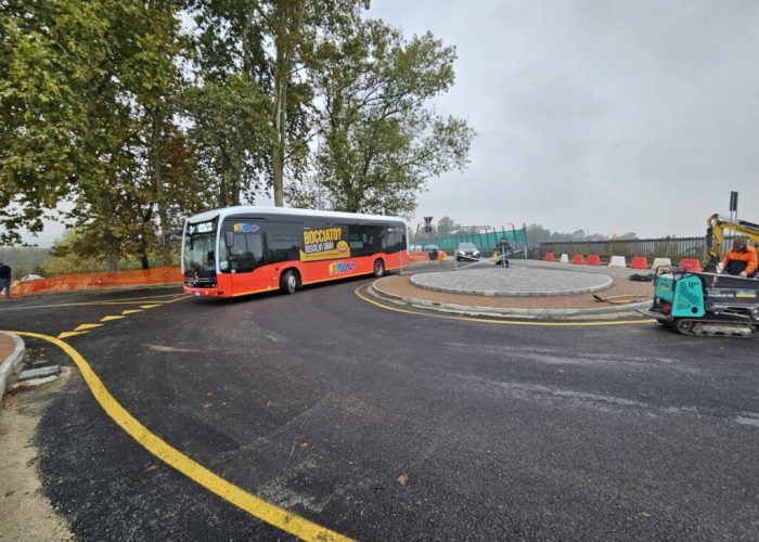 Lavori corso Savona nuova rotonda