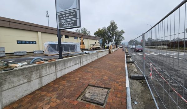 Lavori corso Savona nuova rotonda