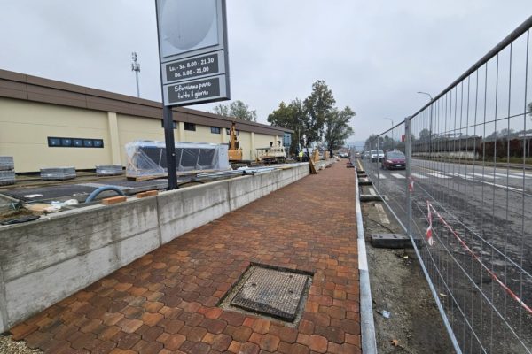 Lavori corso Savona nuova rotonda