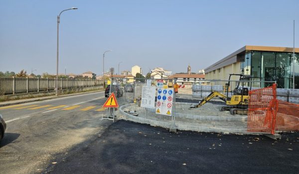 Lavori rotatoria corso Savona