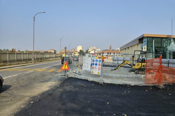 Lavori rotatoria corso Savona