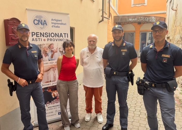 Lezione antitruffa alla Cna con la polizia di Asti