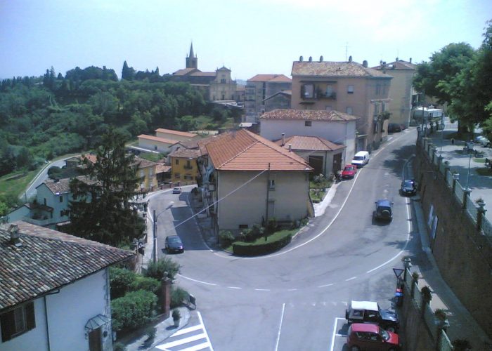 Una strada nel centro di Moncalvo